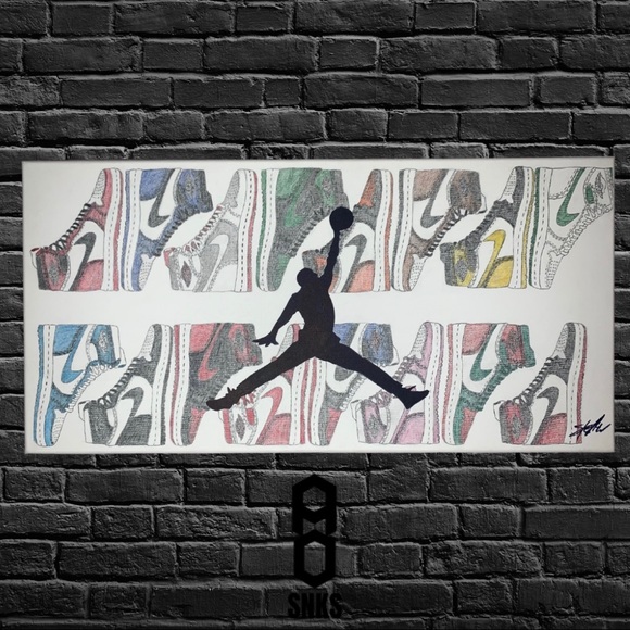 Air Jordan Retro 1 Canvas - Custom - Picture 2 of 3